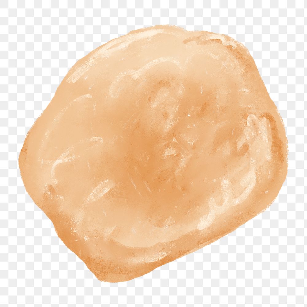 Bread dough png sticker, transparent background