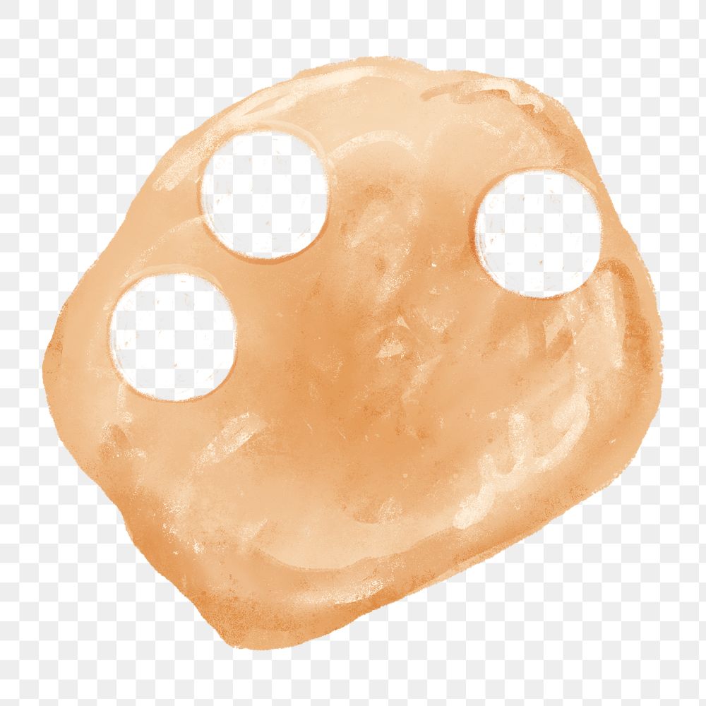 Cookie dough png sticker, transparent background