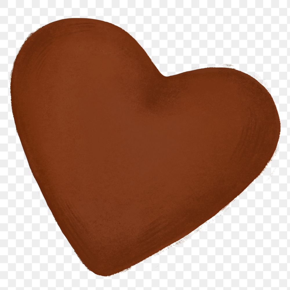 Valentine's heart chocolate png sticker, dessert graphic, transparent background