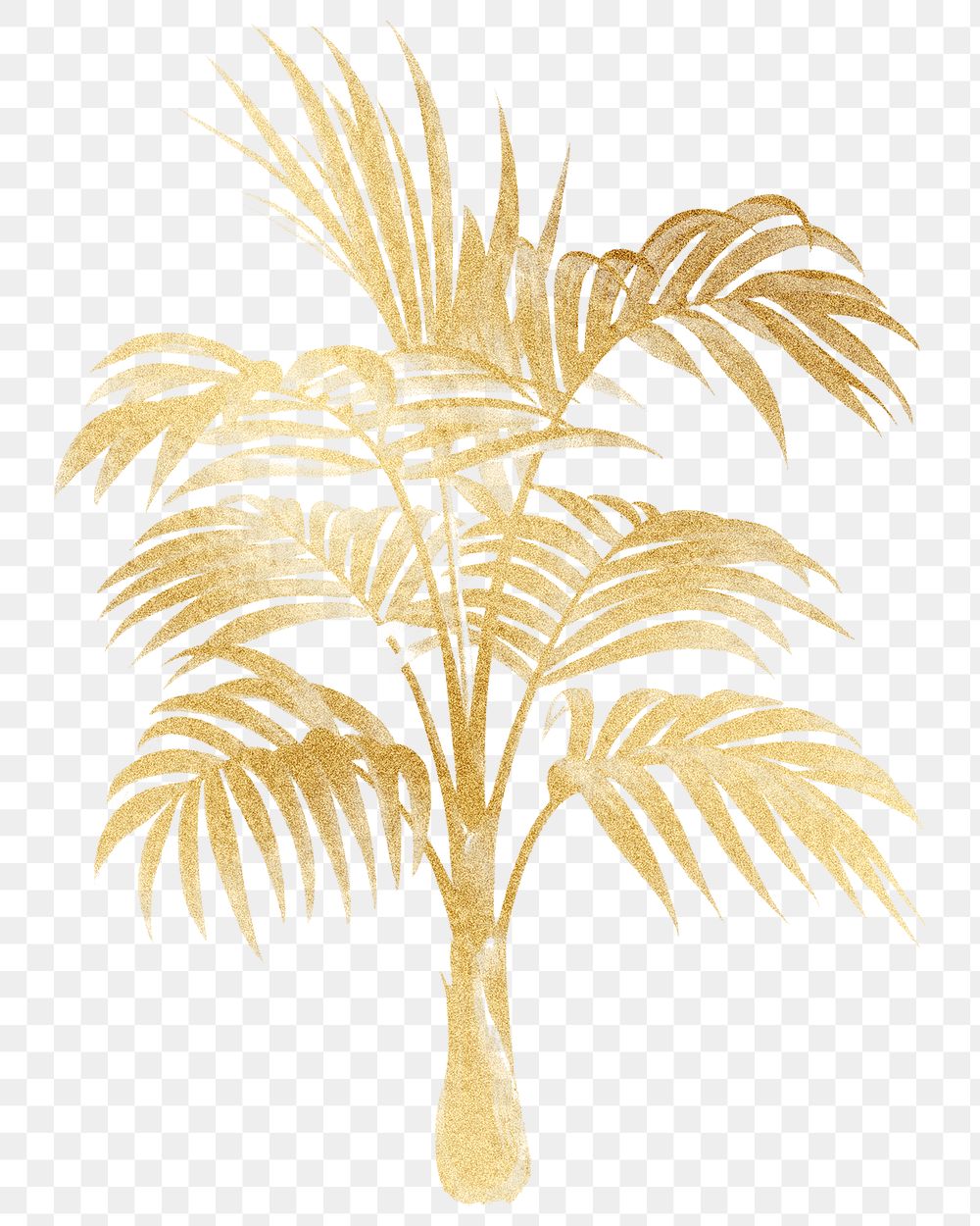 PNG aesthetic palm tree sticker, transparent background