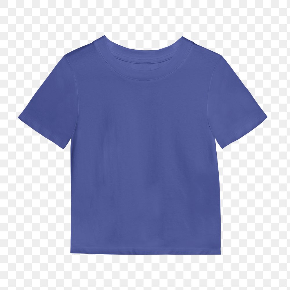 Blue t-shirt  png sticker, fashion transparent background