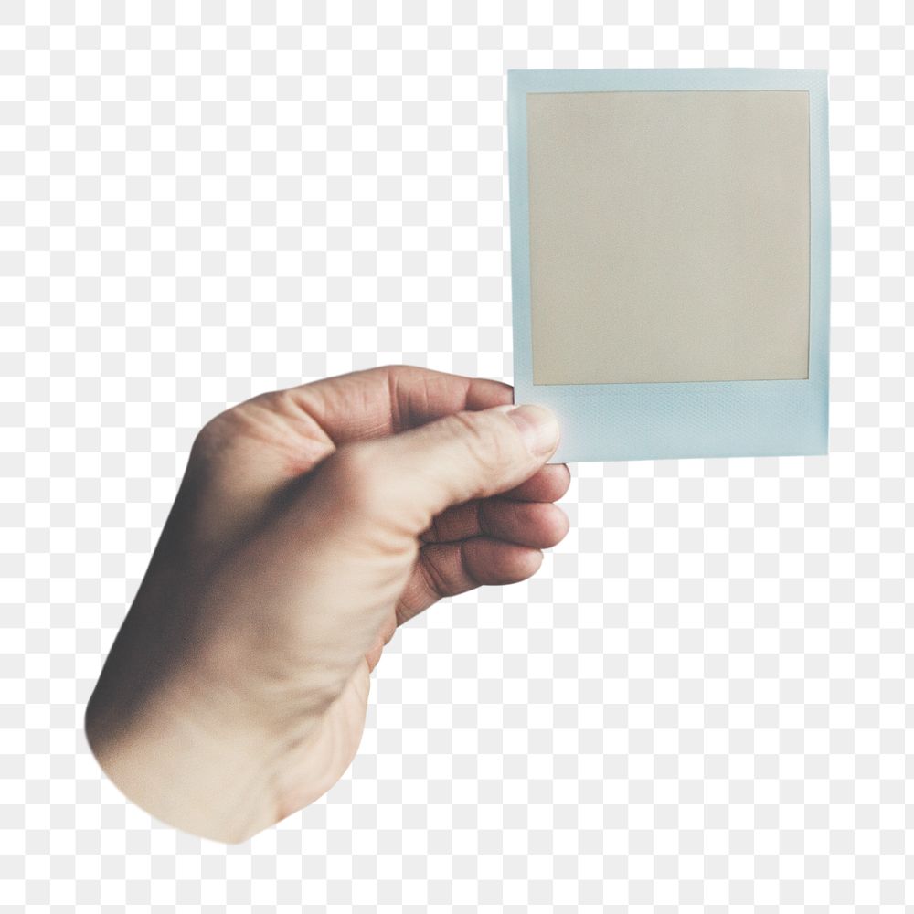 Instant photo png sticker, transparent background
