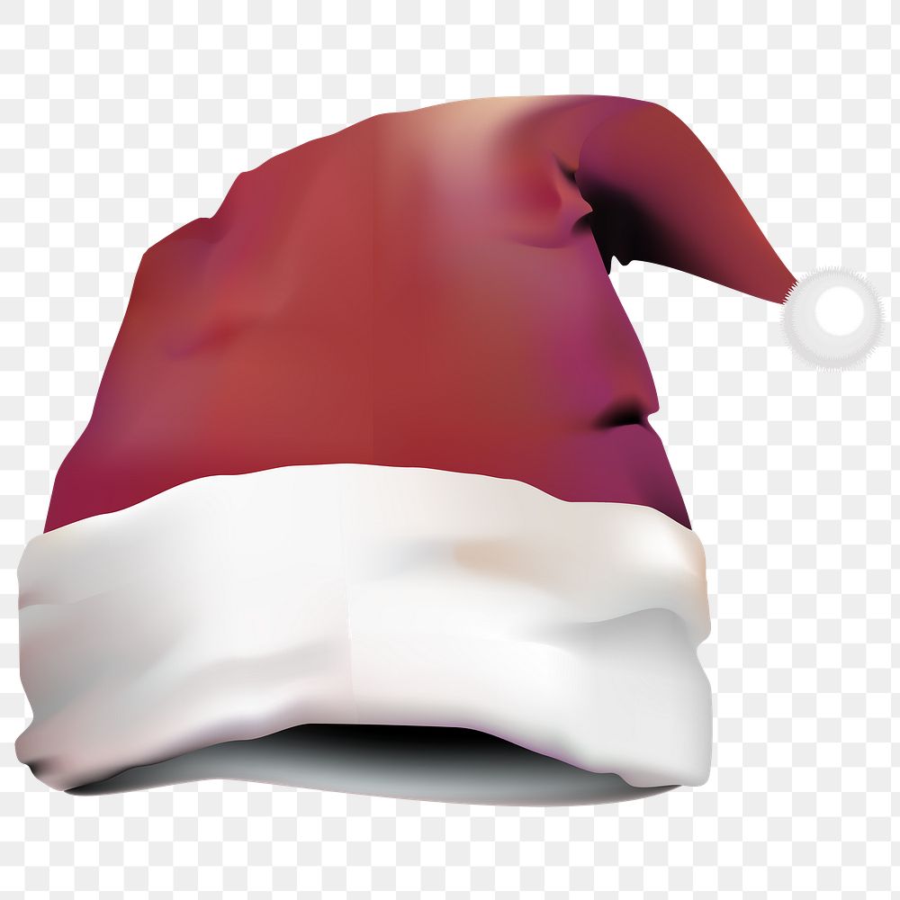 Santa hat png Christmas sticker, transparent background