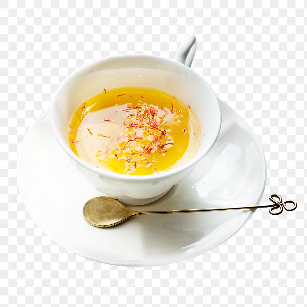 Saffron water png sticker, transparent background