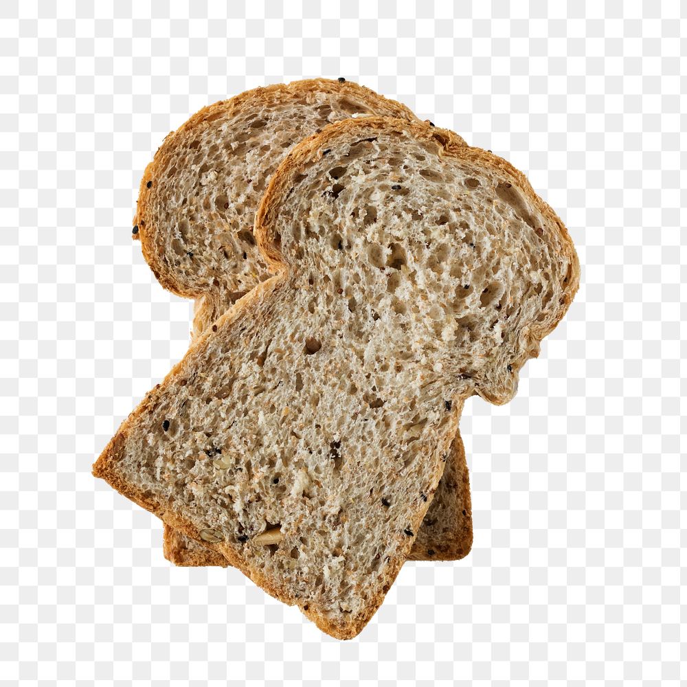 Bread slices png sticker, transparent background