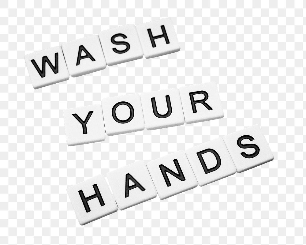 Wash your hands png sticker, transparent background