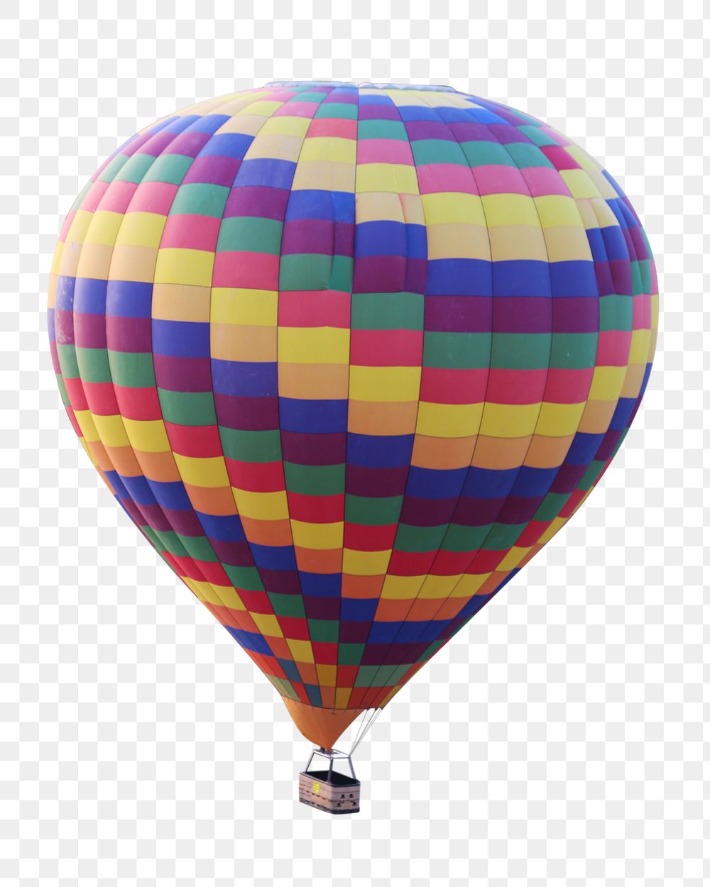 Hot air balloon png sticker, transparent background