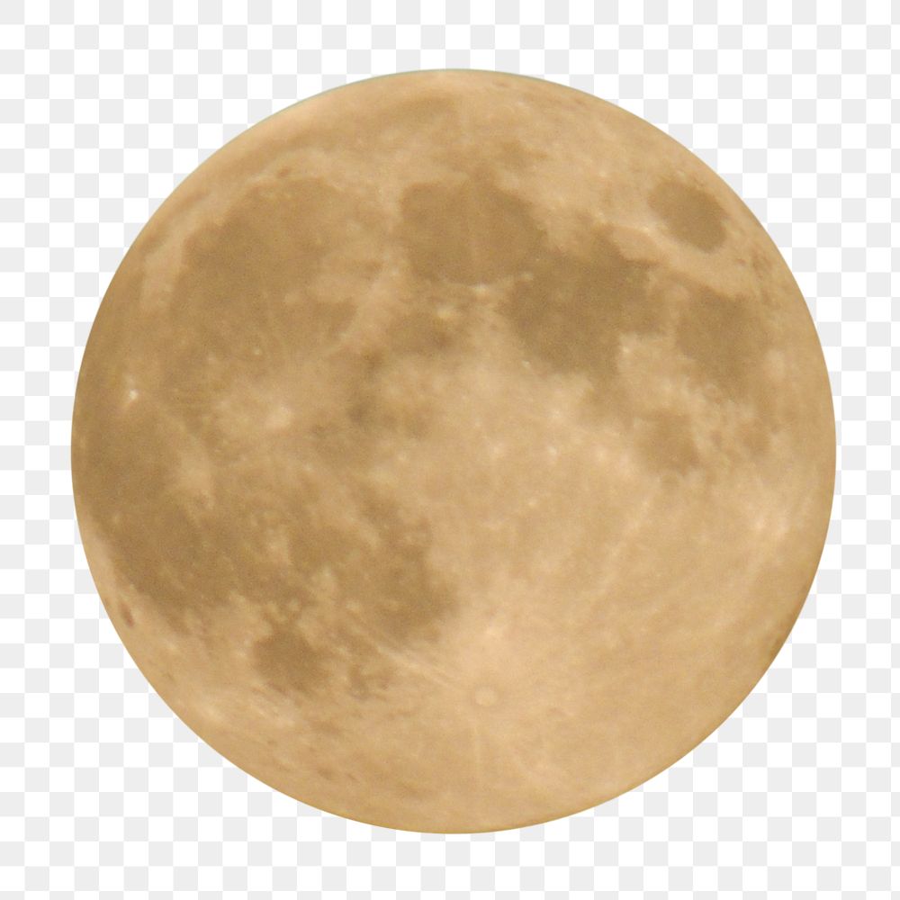 Full moon png sticker, transparent background