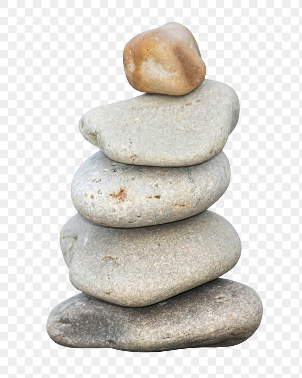 Zen stones png sticker, transparent background