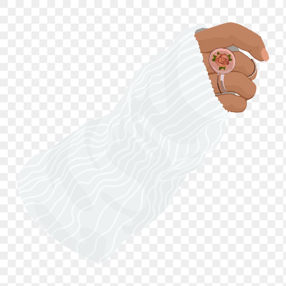 PNG cozy winter hand sticker, transparent background
