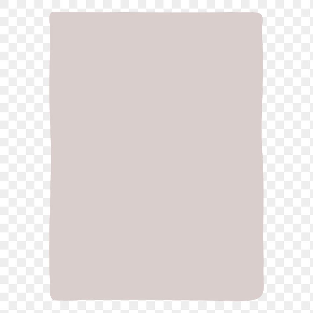 PNG pale pink paper sticker, transparent background