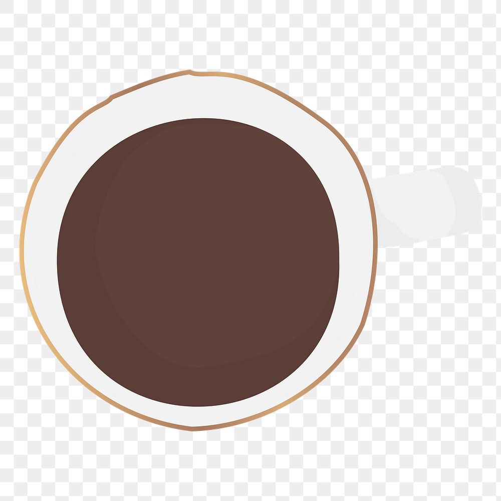 Coffee png sticker, transparent background
