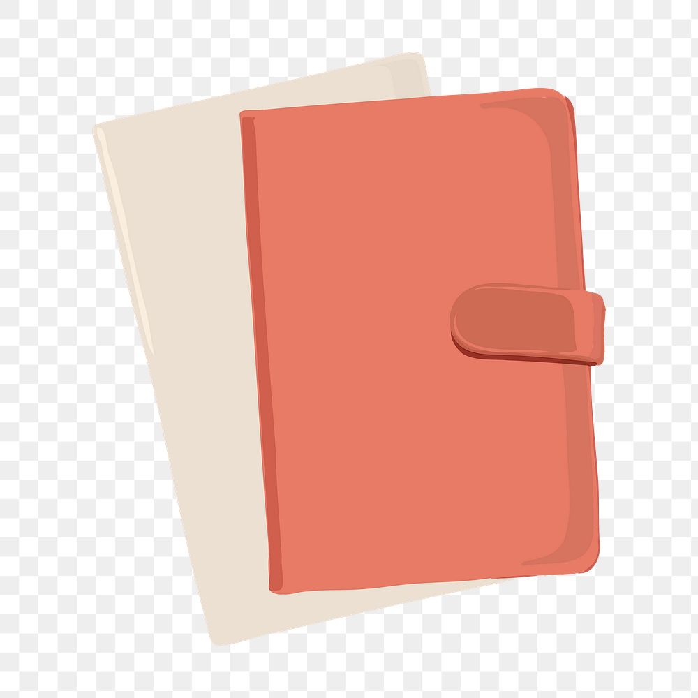 Journal notebook png sticker, transparent background