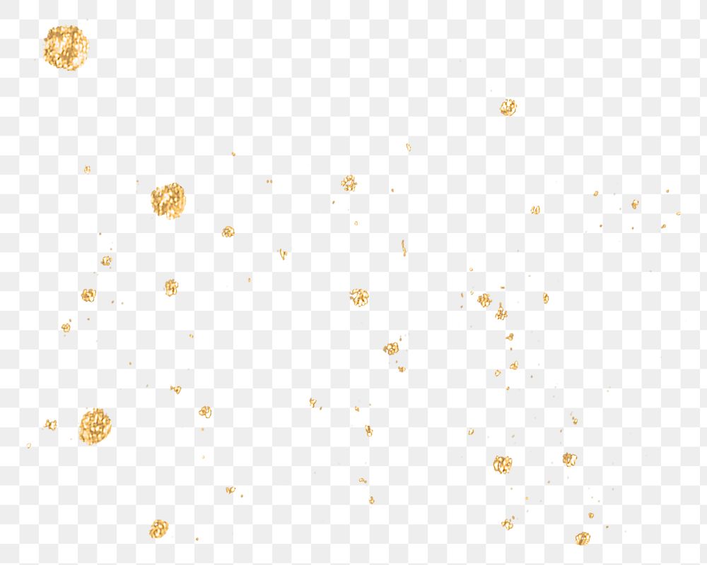 Gold glitter  png sticker, transparent background