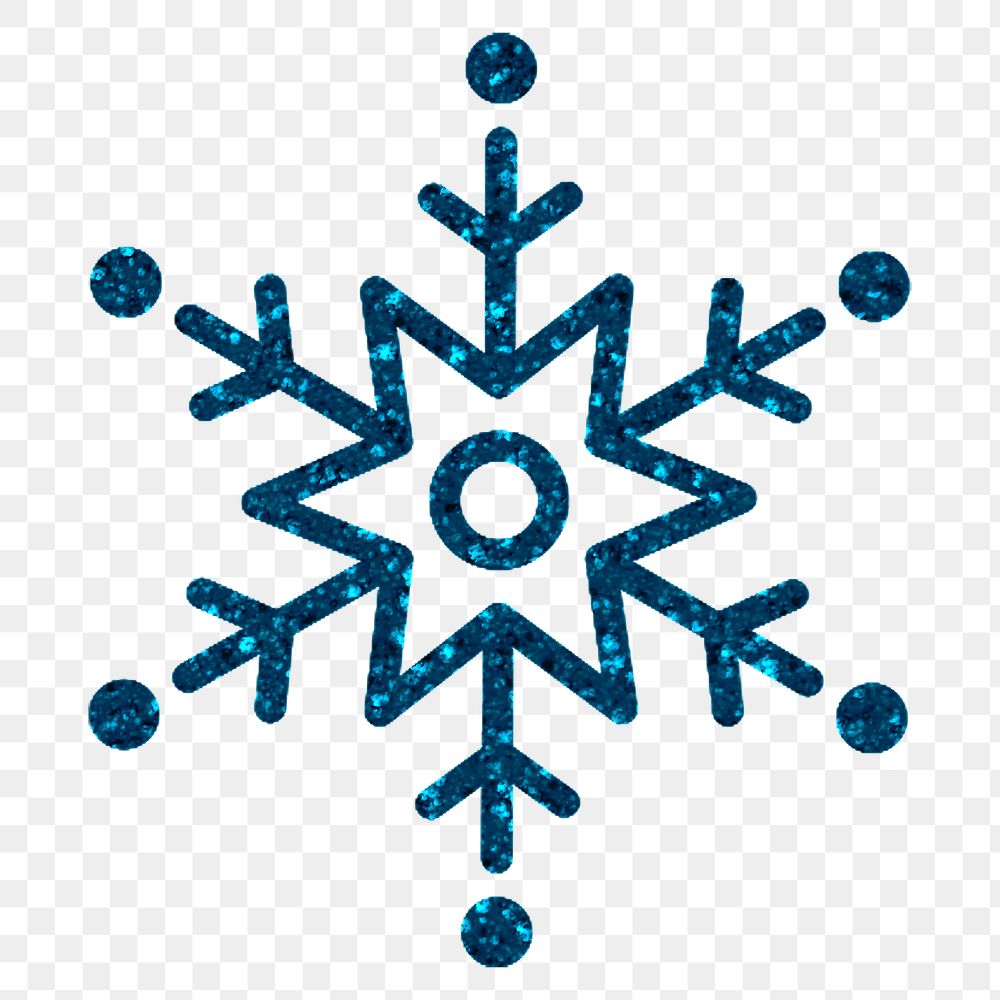 Snowflake png winter sticker, transparent background