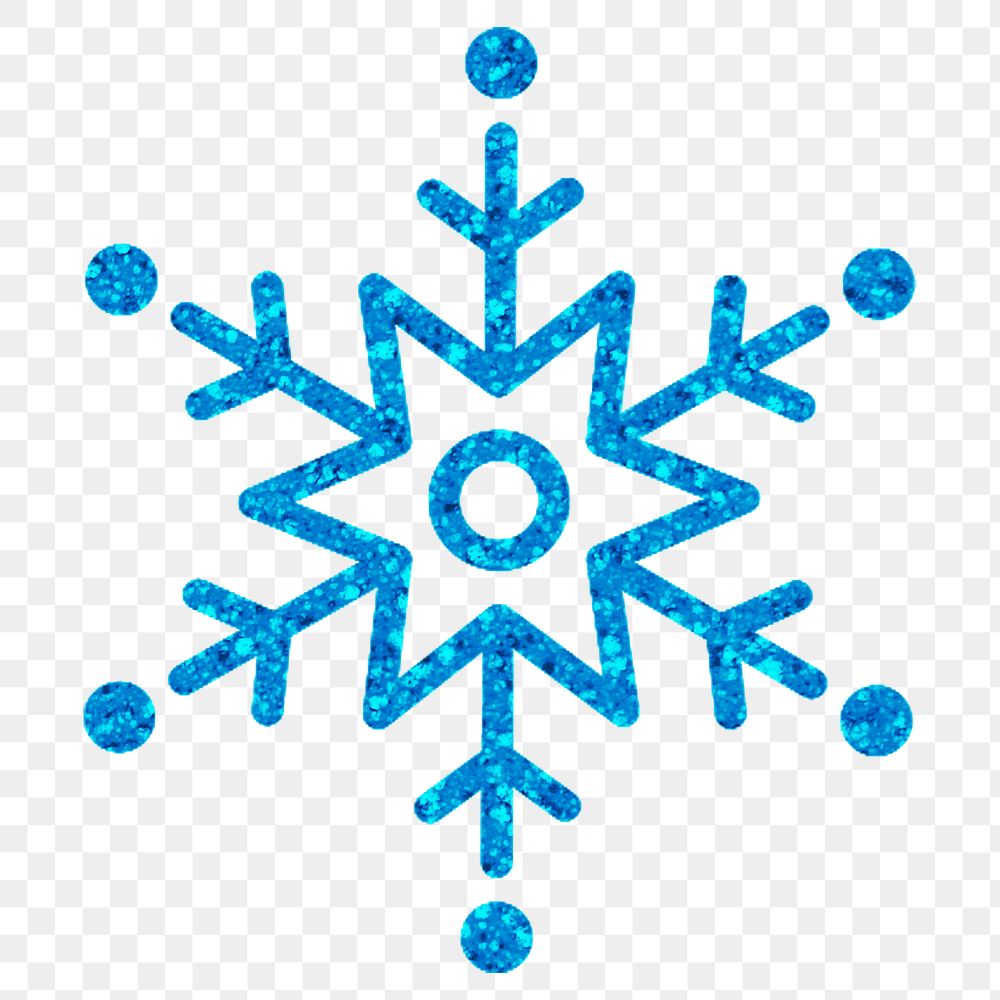 Snowflake winter png sticker, transparent background