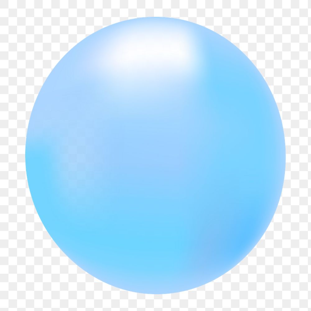 Blue balloon png sticker, transparent background