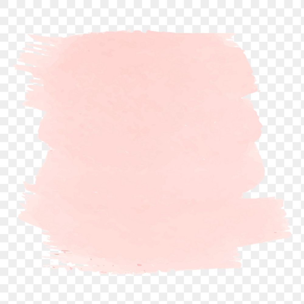 Pink brush png sticker, transparent background