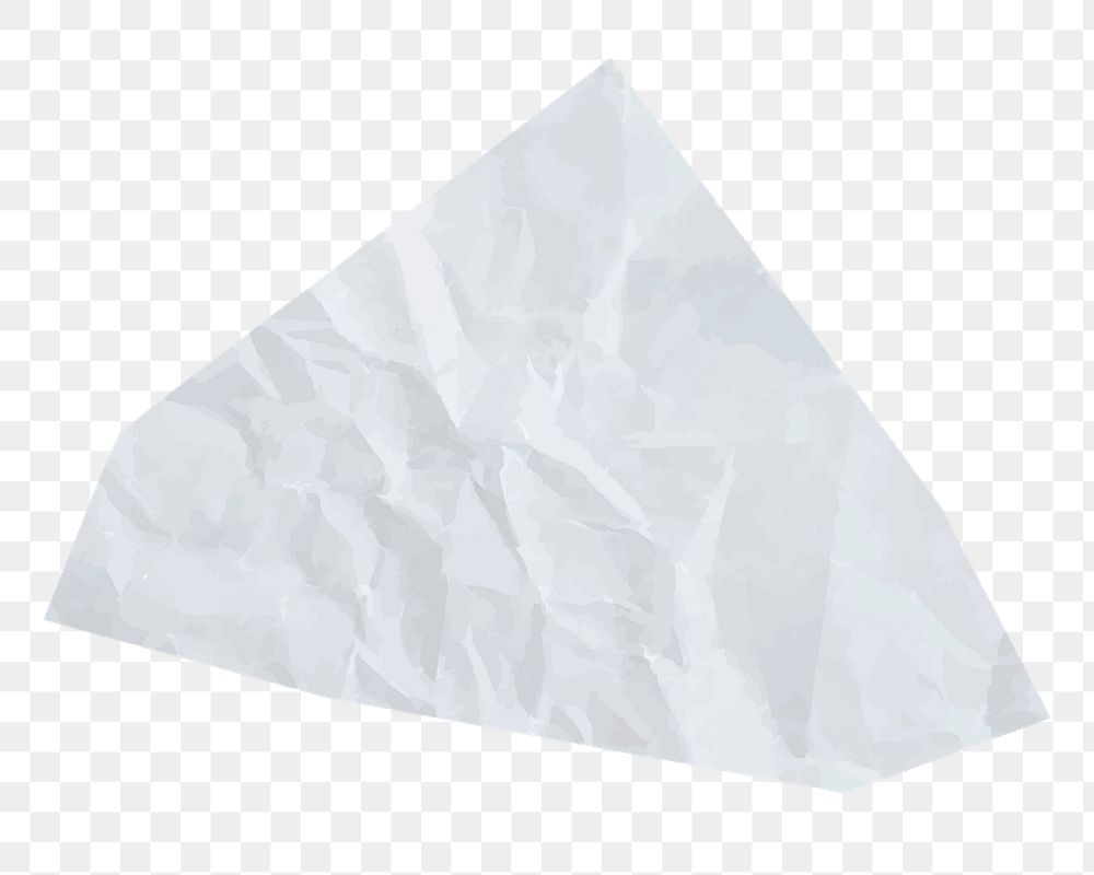 Wrinkled paper png sticker, transparent background