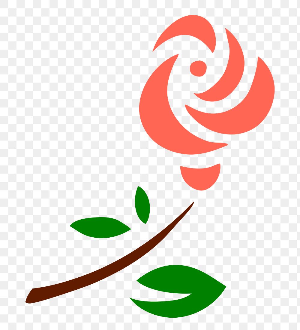 Rose flower png sticker, transparent background. Free public domain CC0 image.
