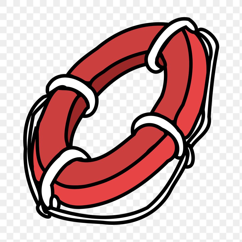 PNG Lifebuoy clipart, transparent background. Free public domain CC0 image.