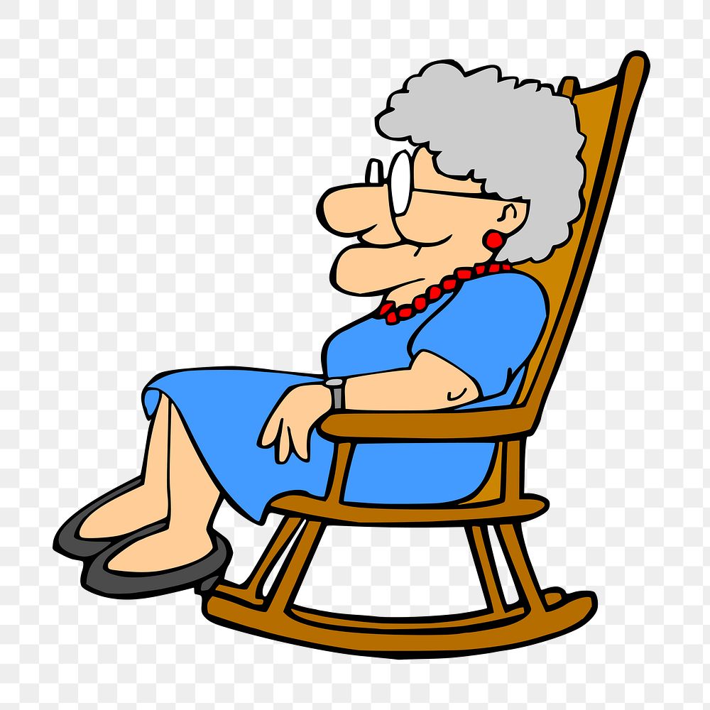 PNG Grandmother clipart, transparent background. Free public domain CC0 image.