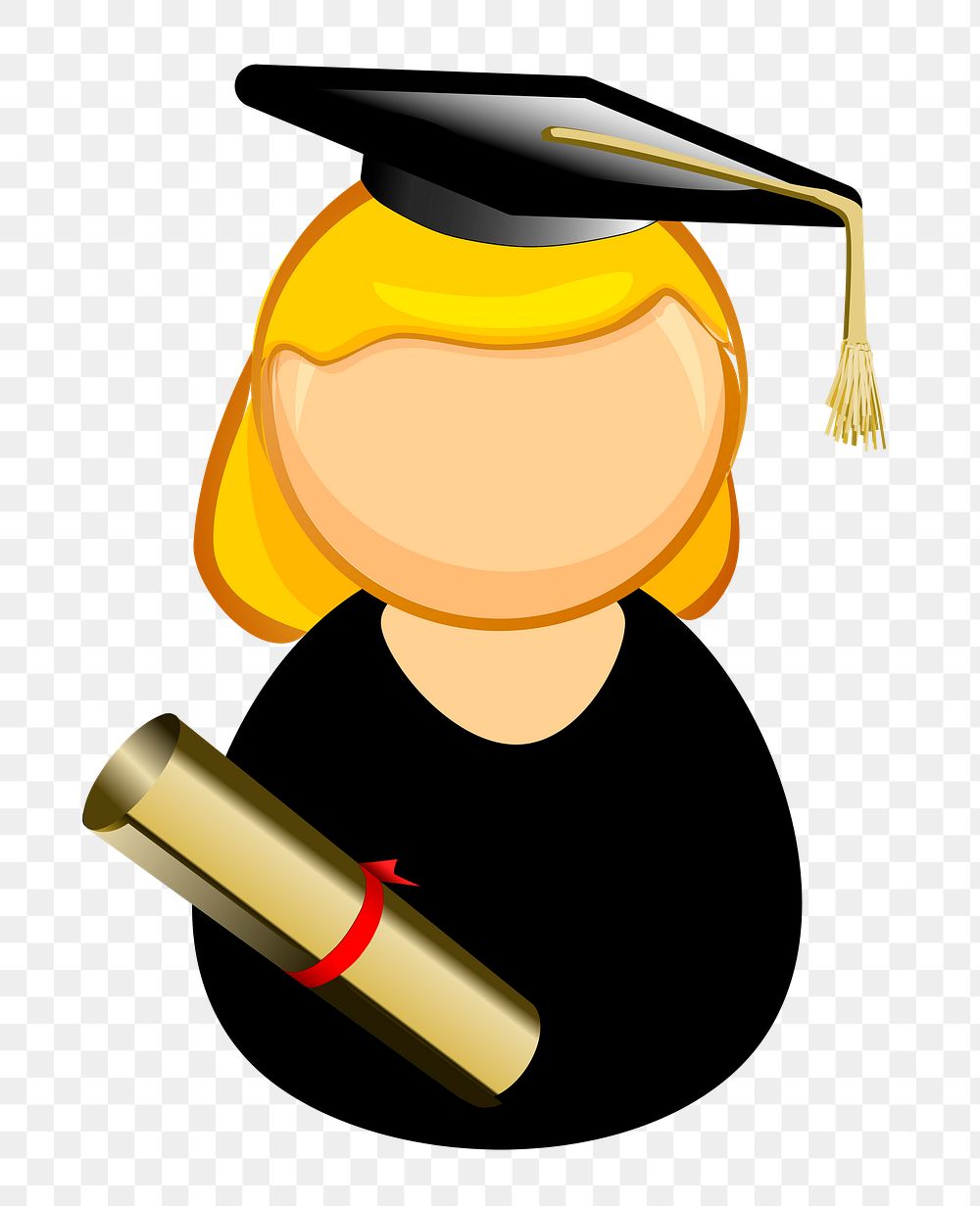 PNG Graduate icon clipart, transparent background. Free public domain CC0 image.