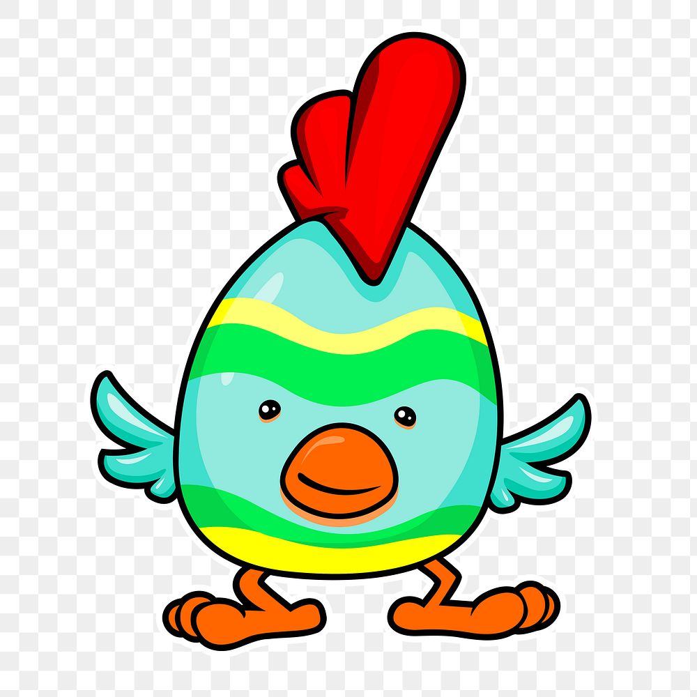 PNG Cute chick clipart, transparent background. Free public domain CC0 image.