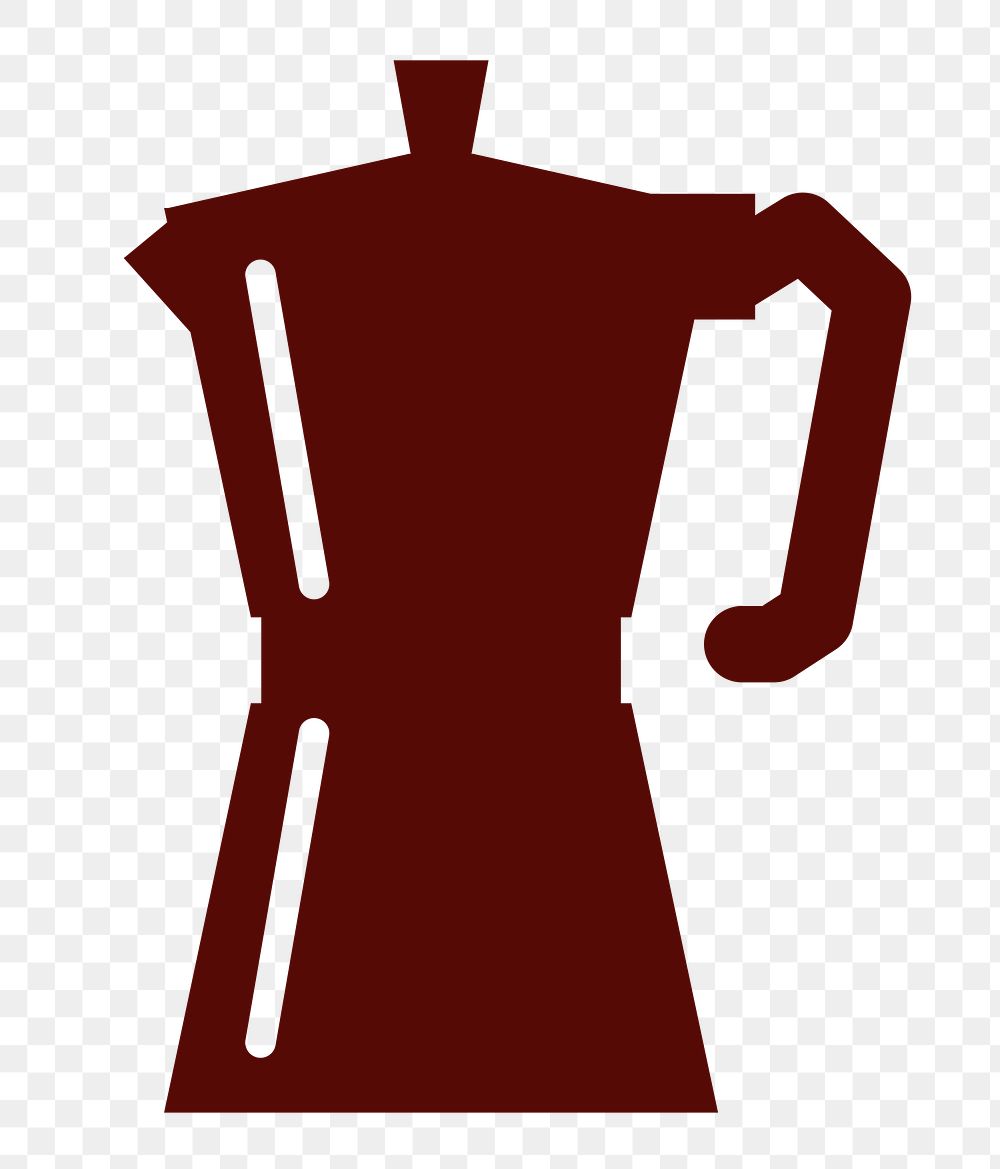 PNG Moka pot clipart, transparent background. Free public domain CC0 image.