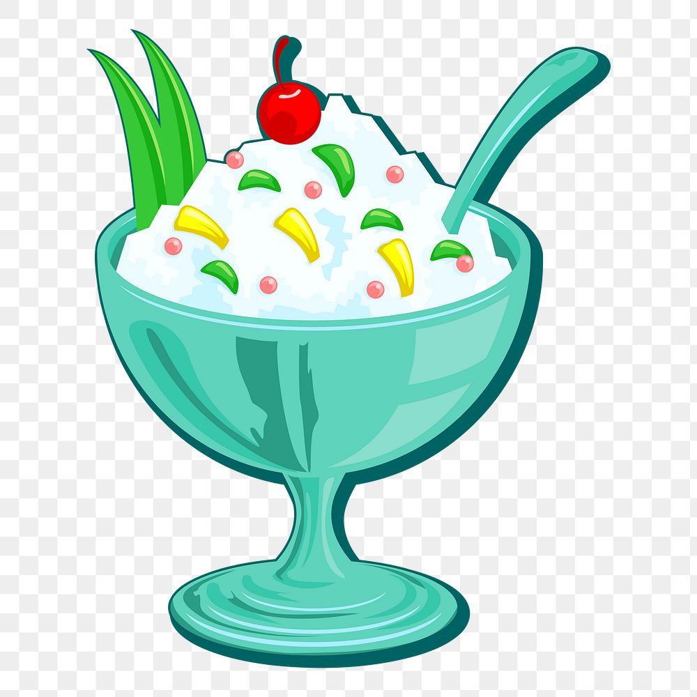 Ice cream png sticker, transparent background. Free public domain CC0 image.