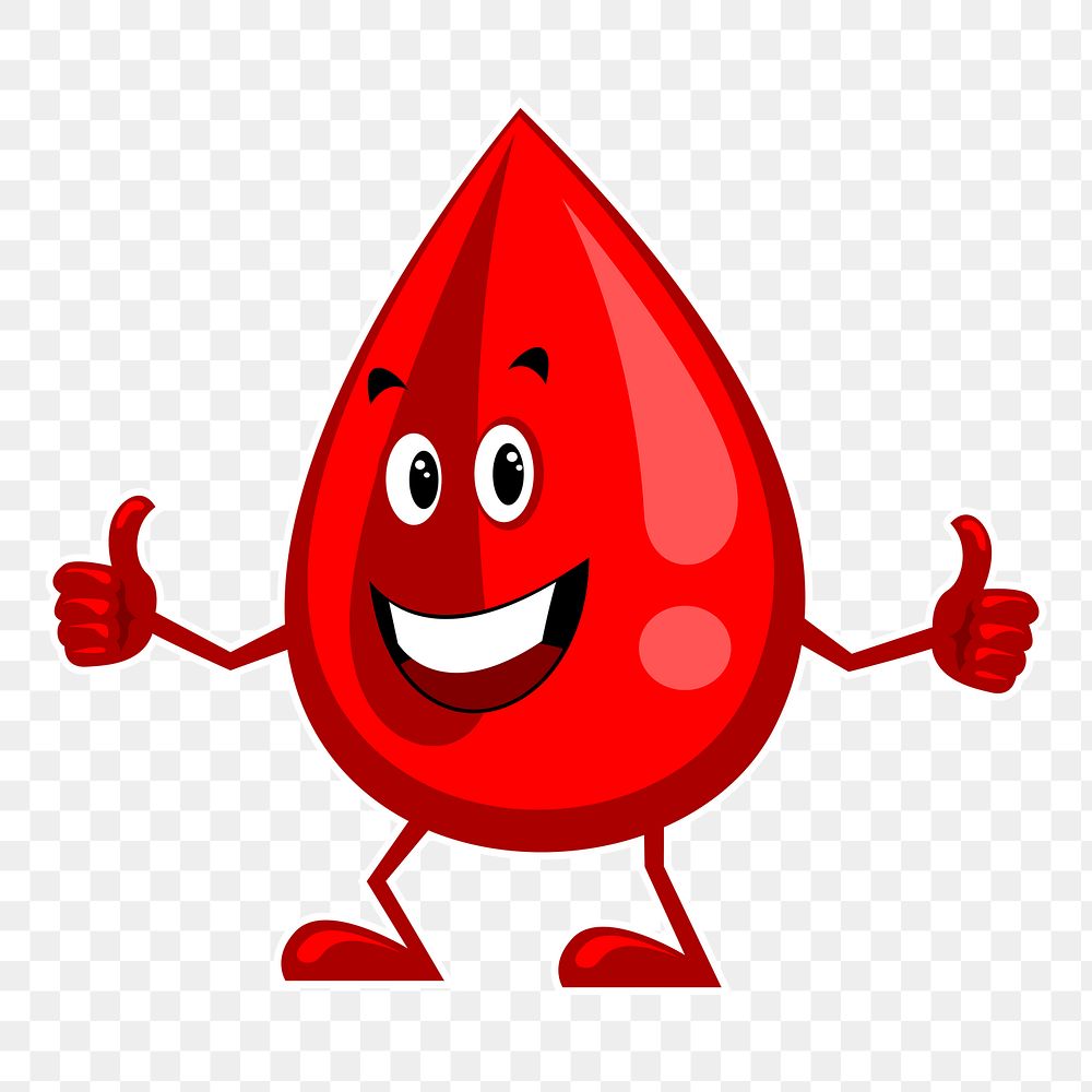 Blood donation png sticker, transparent background. Free public domain CC0 image.