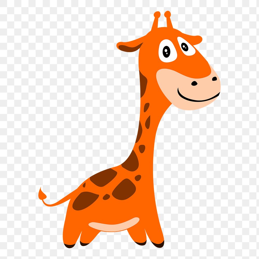 Giraffe png sticker, transparent background. Free public domain CC0 image.