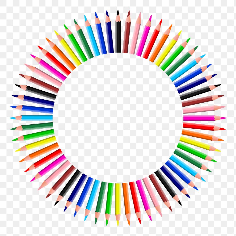 Color pencils png sticker, transparent background. Free public domain CC0 image.