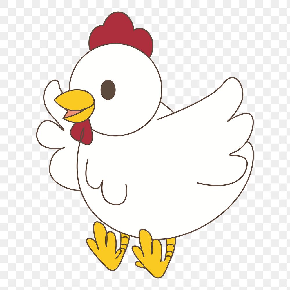 Chicken png sticker, transparent background. | Free PNG - rawpixel