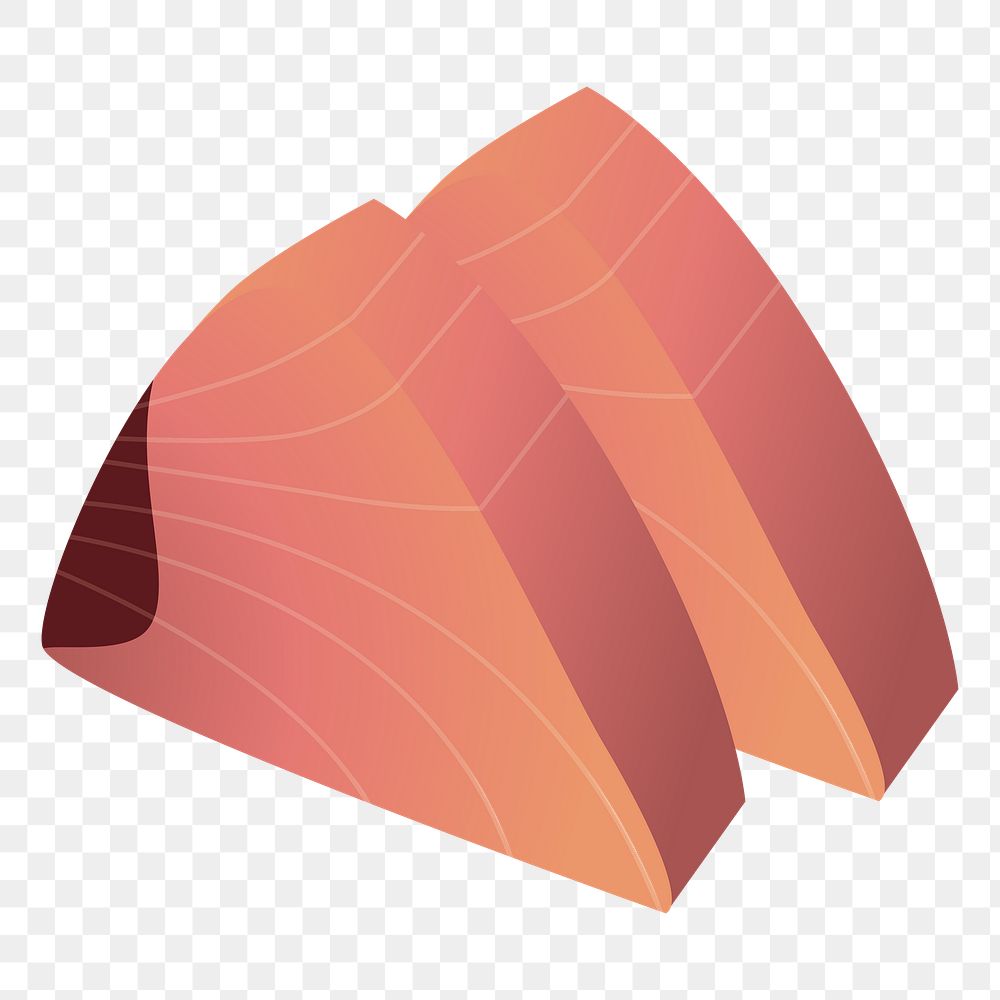 Sashimi png sticker, transparent background. Free public domain CC0 image.