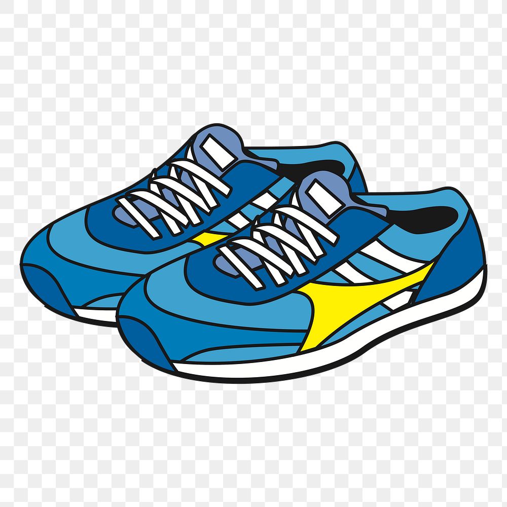 Sneakers png sticker, transparent background. Free public domain CC0 image.