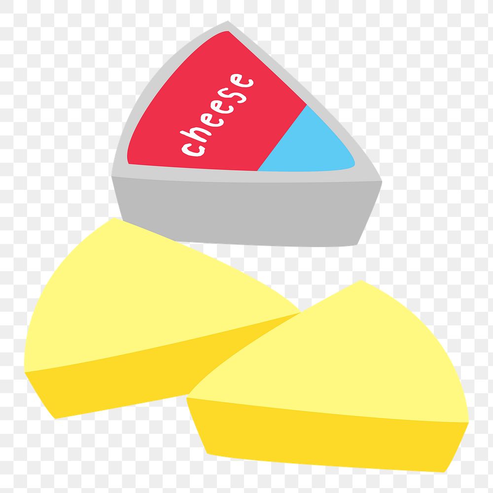 Cheese  png clipart illustration, transparent background. Free public domain CC0 image.