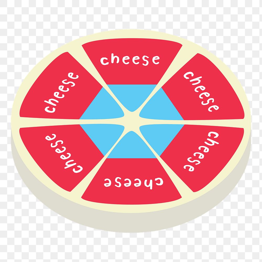 Cheese  png clipart illustration, transparent background. Free public domain CC0 image.