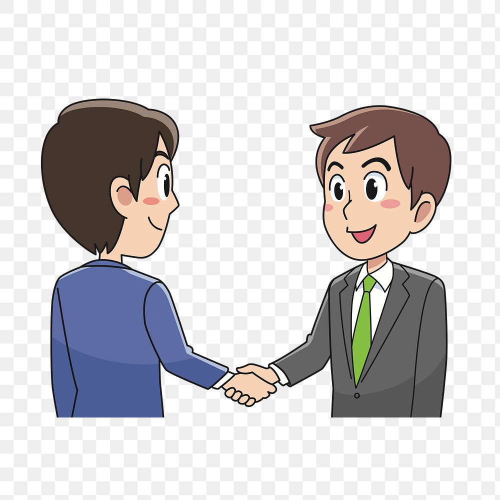 Business people handshake png clipart | Free PNG - rawpixel