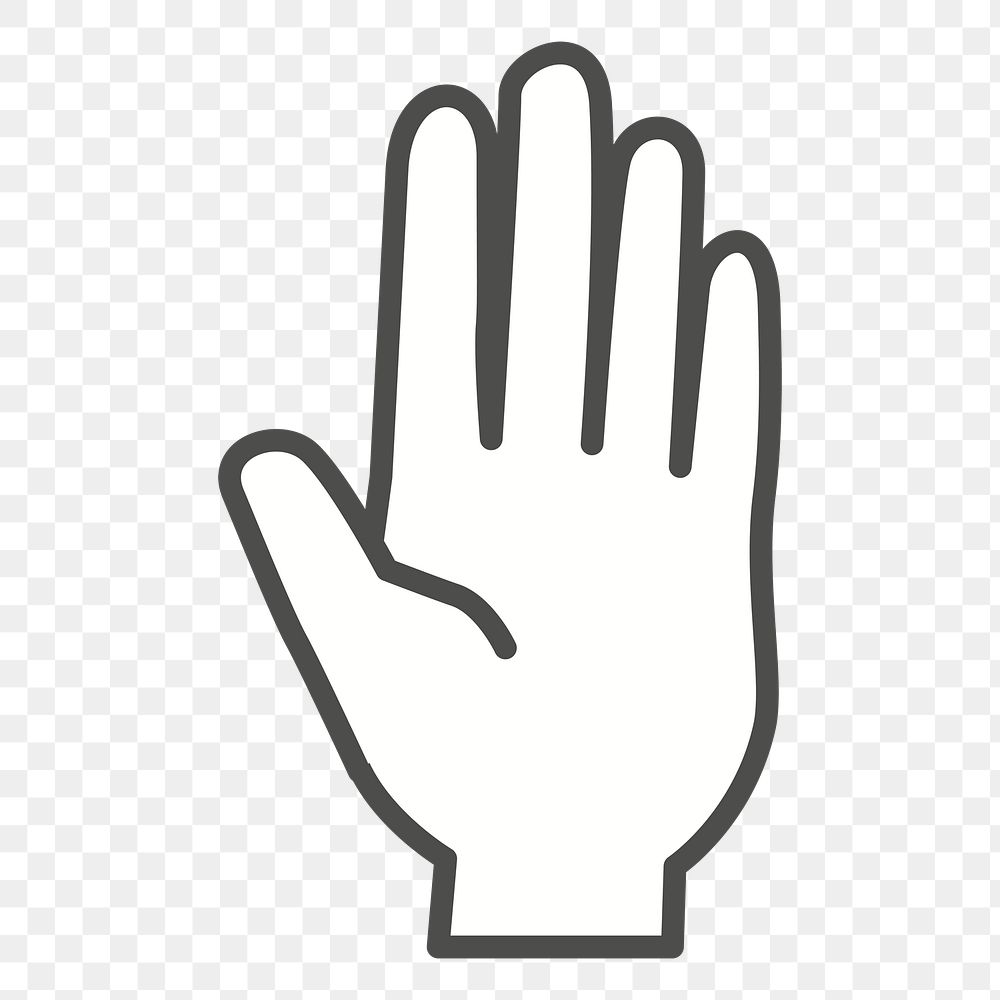 Hand sign png sticker, transparent background. Free public domain CC0 image.