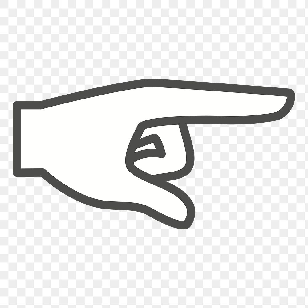 Hand sign png sticker, transparent background. Free public domain CC0 image.