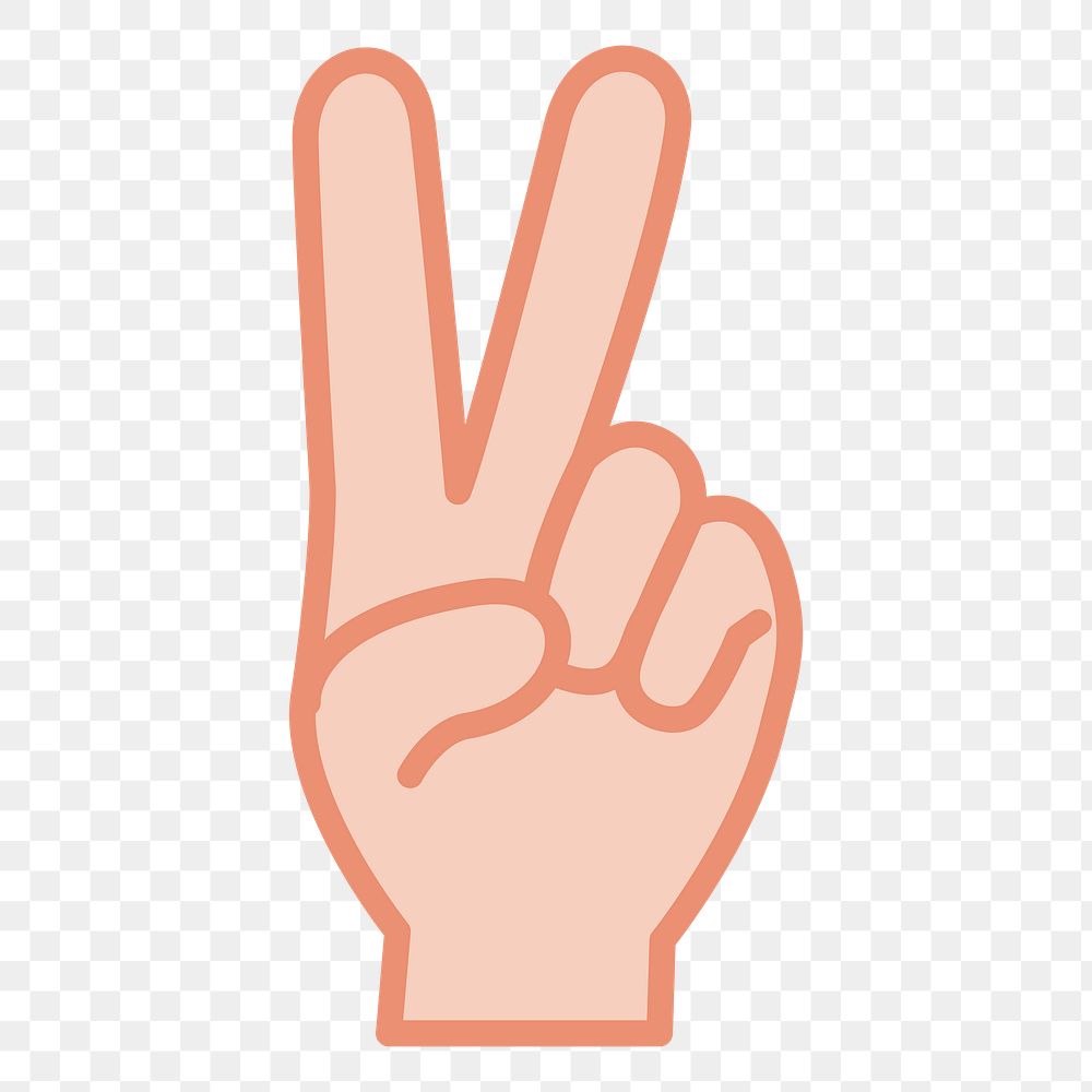 Hand sign png sticker, transparent background. Free public domain CC0 image.