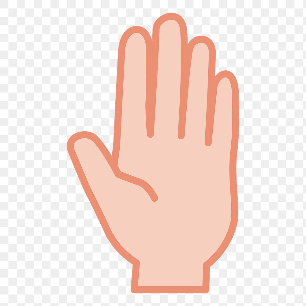 Hand sign png sticker, transparent background. Free public domain CC0 image.