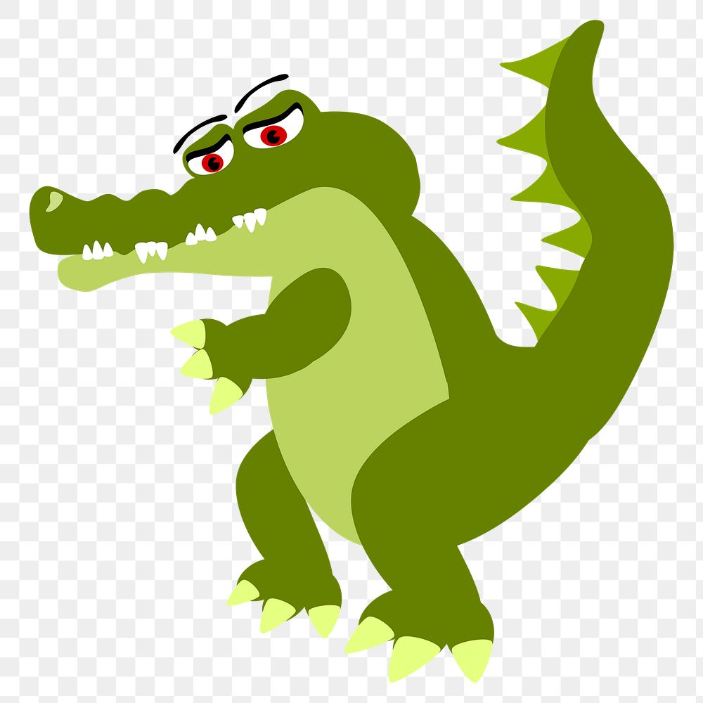 Crocodile png illustration, transparent background. Free public domain CC0 image.