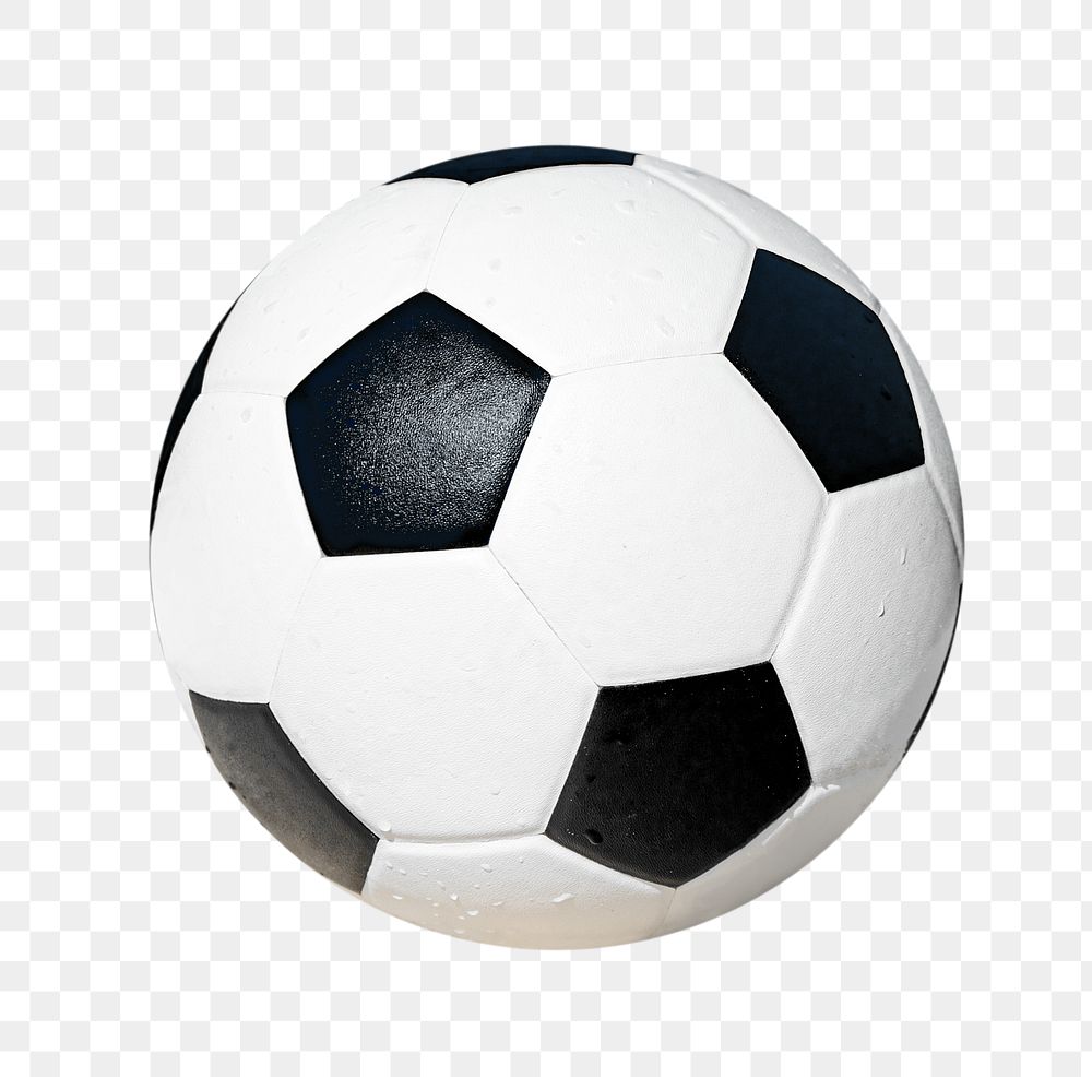 Football ball png sticker isolated image, transparent background
