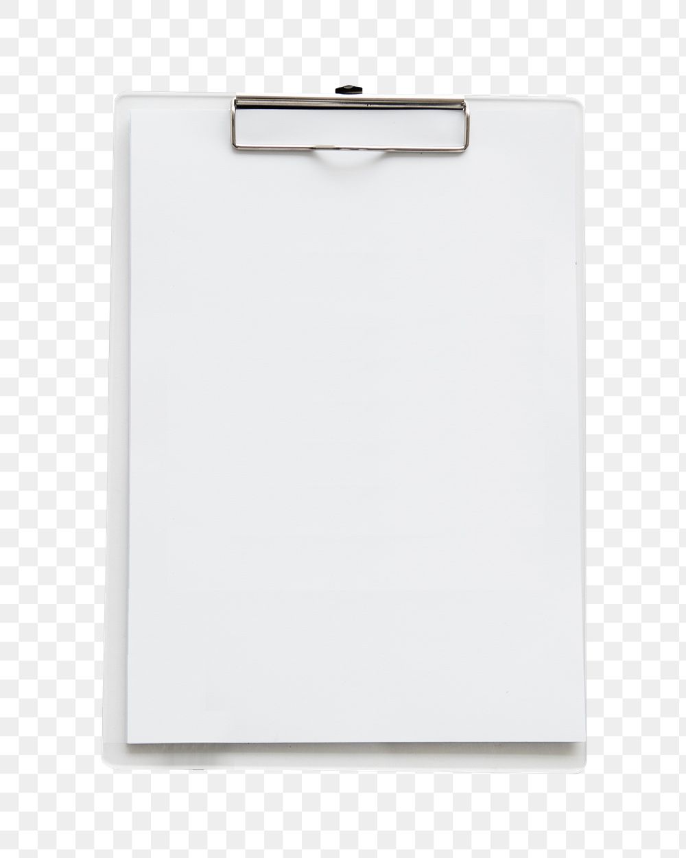 Blank clip board png sticker, transparent background