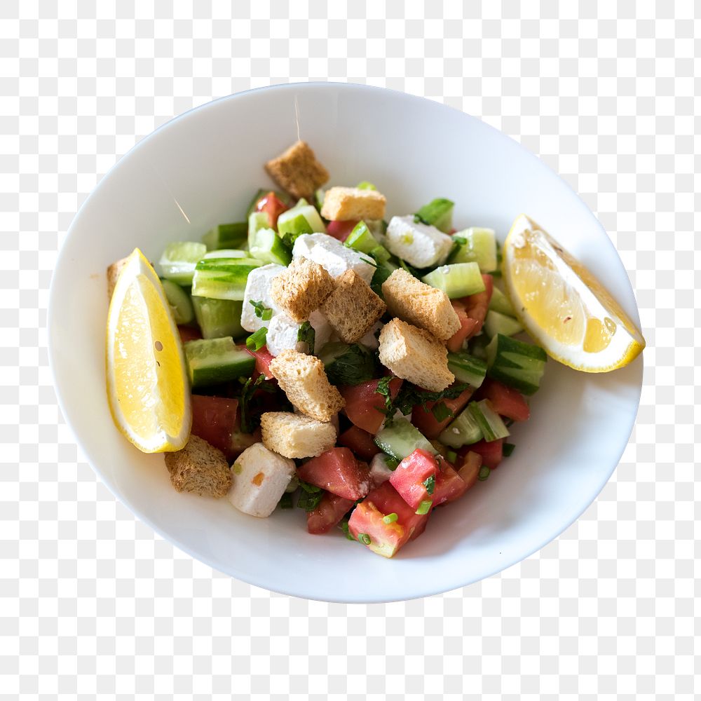 Greek salad png sticker, food isolated image, transparent background