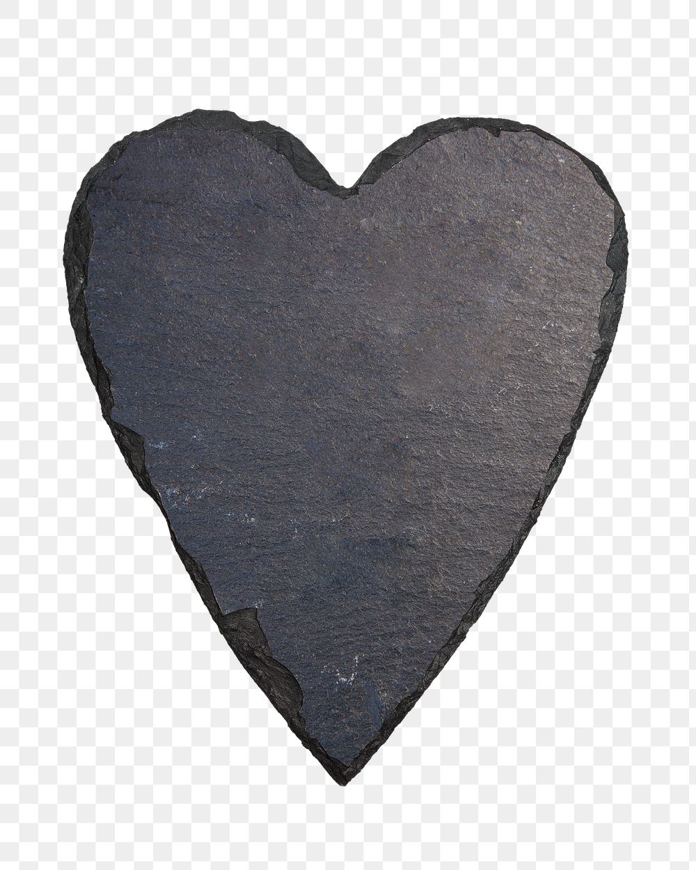 Black heart png sticker, transparent background