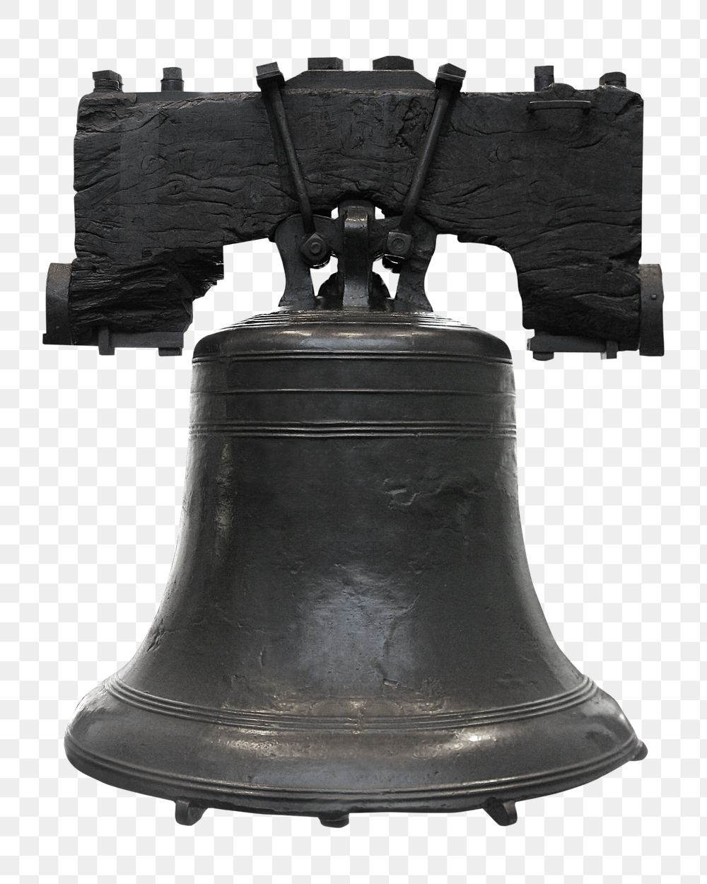 Liberty Bell png sticker, transparent background