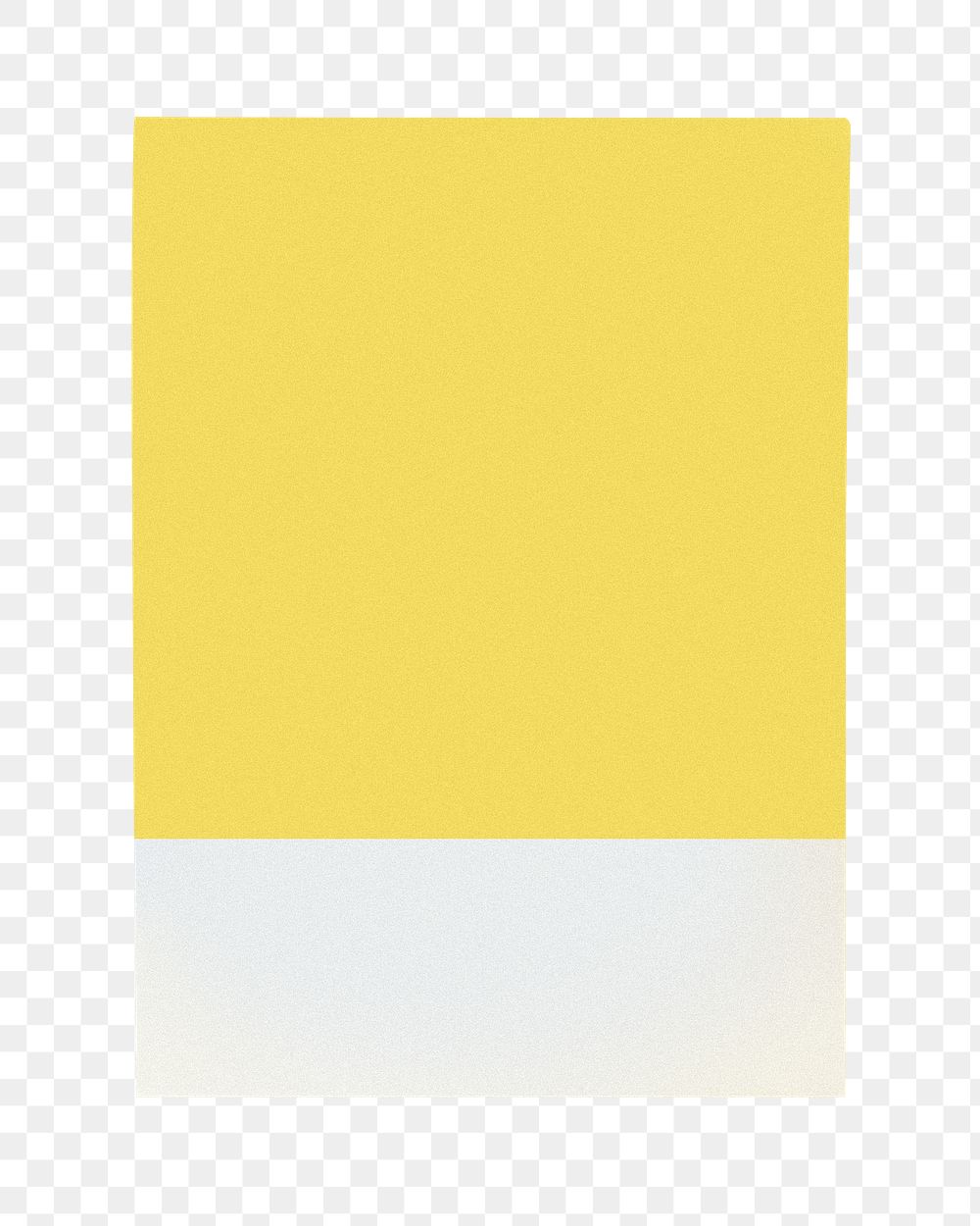 Yellow paper png sticker, transparent background